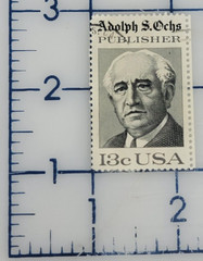 U.S. Postage ~ Adolph S. Ochs/Publisher ~ 13¢ Stamp ~ Posted ~ 1976 ~ Q91