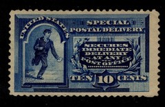 US SPECIAL DELIVERY STAMP Sc#e2 MH CAT. VAL. $500