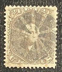 SCOTT #78, 24c, LILAC, USED, VERY FINE APPEARANCE – CAT $400