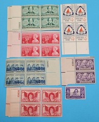 Women Themed United States Postage Stamps Vintage 3-4Cent Francis Scott Key