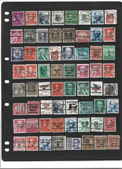 PRE CANCEL STAMPS «Massachusetts» 64 Different USED Worth Checking