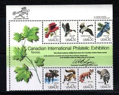 US Stamps – 1978 Canadian International Philatelic Expo – Mr. Zip Block of 8