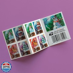 United States Postal Service USPS Snow Globes (Booklet of 20) For