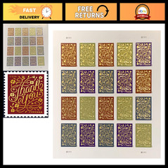 Thank You Postage Forever Stamps – Sheet of 20 – 2020 Collectible Stamps