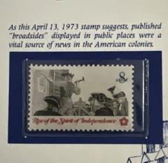 USA Stamp Series Panel The Boston Tea Party Postal Commemorative Society Pg 4
