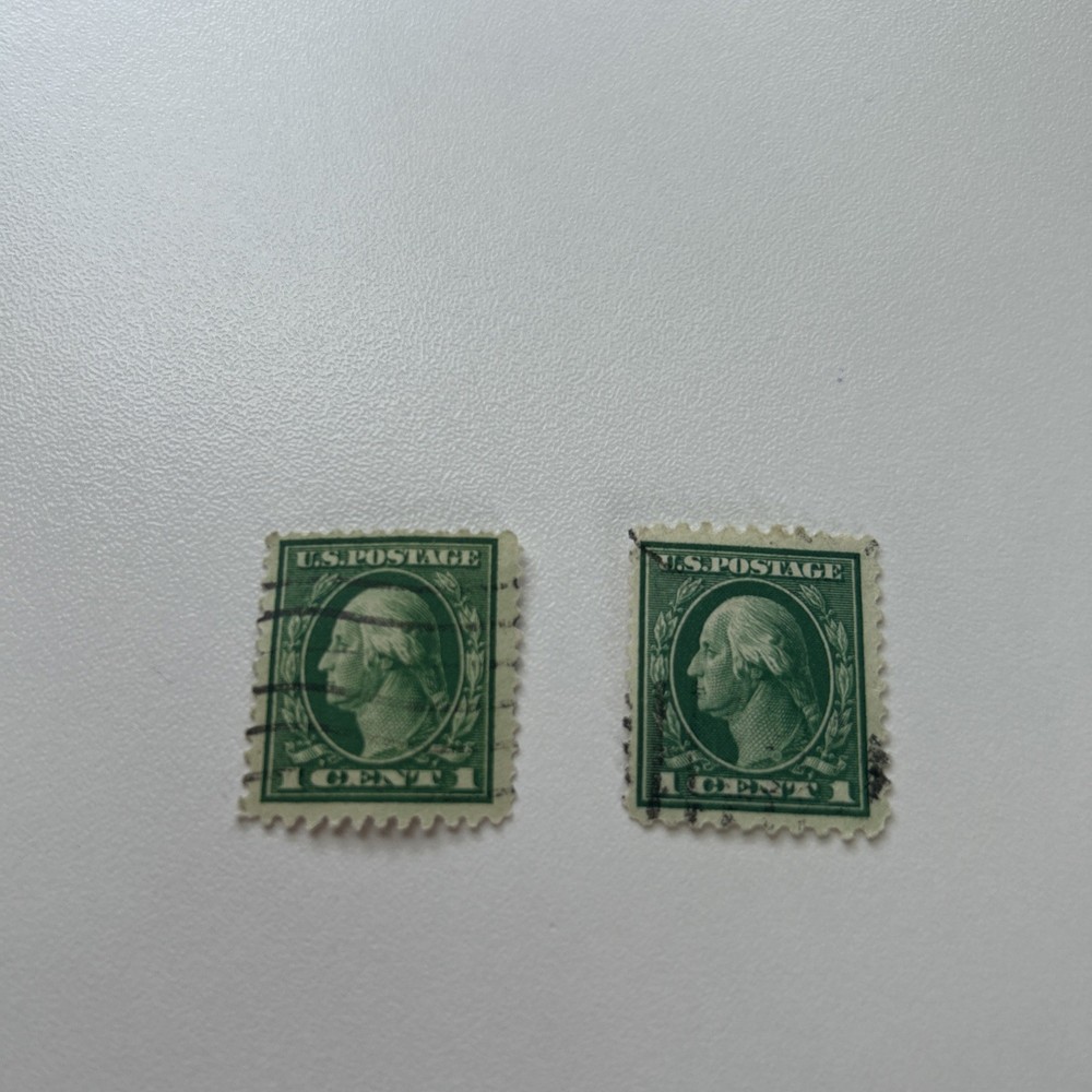 1917 Vintage George Washington 1c US Postal Stamp