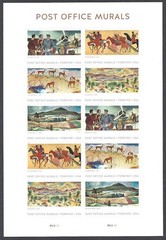 Post Office Murals Full Sealed Pad of 100 Sheets (1000 Stamps) Scott 5376a