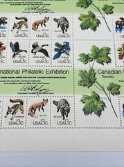 USPS Canadian International Philatelic Exhibition 13 Cent Stamps 25 Full Sheets