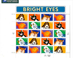 US SCOTT 3230 – 3234 SHEET OF 20 BRIGHT EYES 32 CENTS FACE MNH