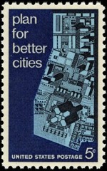 USA 1967 – Urban Planning Issues – View of Model City – MNH Stamp😍Scott #1333😎