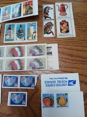 USPS 39 Stamps Love, Lighthouses, folk art, Indian Headdresses15 cent to 32 cent