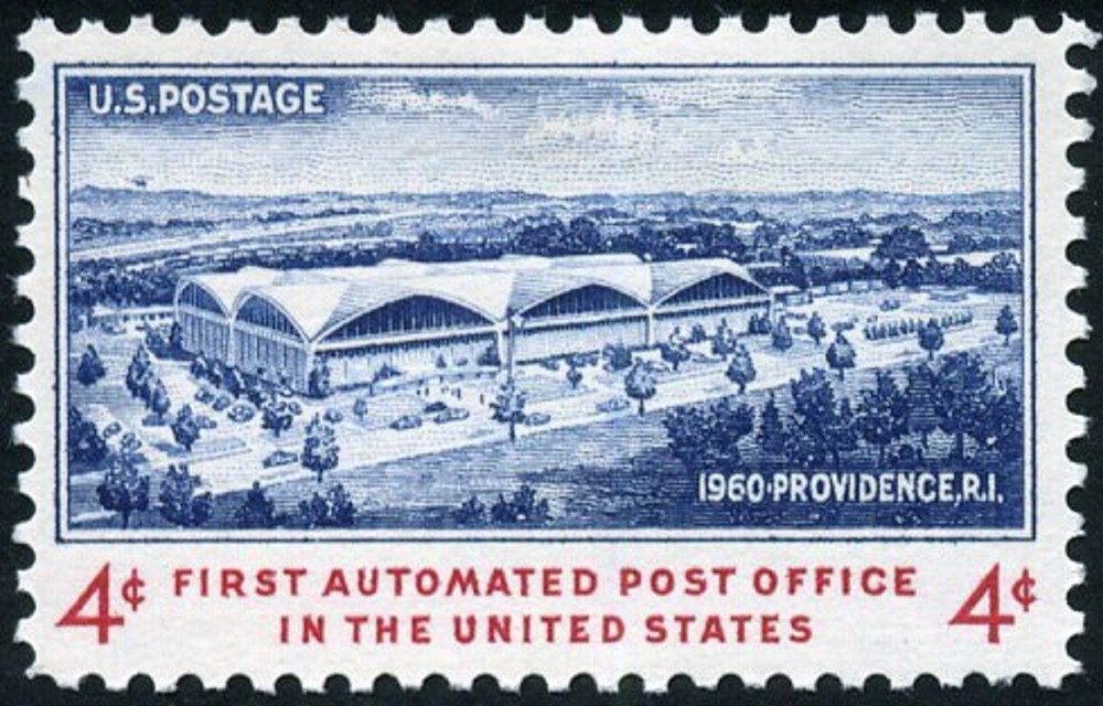 USA 1960 – First Automated Post Office in USA – Providence, R.I., 1960 🤩 #1164