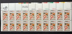 1975 US Scott #1580 10c Christmas Card Postage Stamps, MNH Block of 20