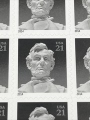 Abraham Lincoln Sheet of Twenty 21 Cent Postage Stamps Scott #4860