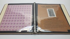 US Full Sheet x30 Postage Stamp Album Collection Vintage + Postal Bulletins!