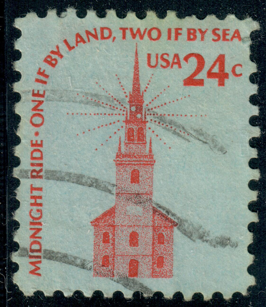 USA – 1975 – Americana Issue – Buildings – Old North Church – 24¢ – #3730
