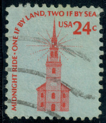 USA – 1975 – Americana Issue – Buildings – Old North Church – 24¢ – #3730