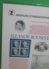 American Commemoratives Eleanor Roosevelt USPS Stamps Panel 233 October 11, 1984