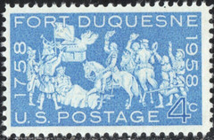 USA 1958 (2 for $1 Sale) — Fort Duquesne — 200th Aniv. 1758-1958 😎 Sc. #1123