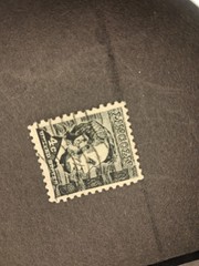 Black abraham lincoln four cent stamp
