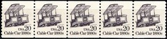 USA 1988 20¢ CABLE CAR 1880s TRANSPORTATION SERIES 5 STAMP SCOTT 2263 MNH