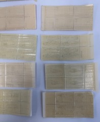 13 Different US Commemorative Plate Blocks of 4 MNH 1944–1952 Americana