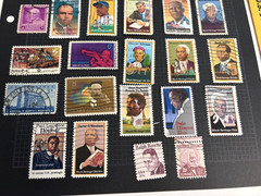 21 Famous Black Americans Collection of US Postage stamps,