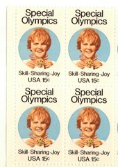 SPECIAL OLYMPICS–Block of 4 Collectible Unused 1979 Stamps–FREE SHIPPING