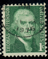 USA – 1968 – Prominent Americans – Thomas Jefferson – 1¢ – #2701