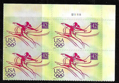 USA SC # 4334 Olympic Games Beijing China 2008 – Gymnast – / BLK4 . MNH
