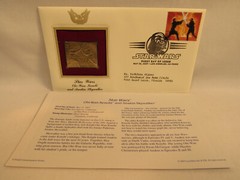 Obi-Wan Kenobi & Anakin Skywalker Star Wars Disney 22KT Gold Stamp 1st Day USPS
