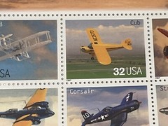 US SCOTT 3142 PANE OF 20 CLASSIC AMERICAN AIRCRAFT STAMPS 32 CENT FACE MNH