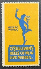 Vintage O’Sullivan’s Heels of New Live Rubber Shoes Poster Stamp