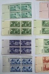 US Commemorative Plate Block Collection 1949-1955 MNH Americana History