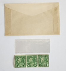 Benjamin Franklin One Cent U.S. Rare Set of 3 unused Stamps No Rubber Stamp Mark