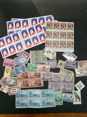 Lot of VTG Unused US Stamps, $19.50 Face Value, 3¢, 4.5¢, 5¢, 20¢, 22¢, 25¢, 29¢