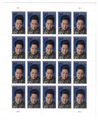 US SCOTT 5557 PANE OF 20 CHEIN-SHIUNG WU FOREVER STAMPS MNH