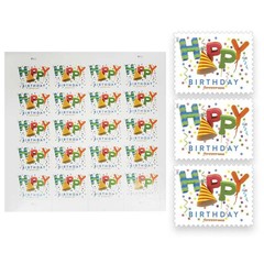 USPS Happy Birthday Forever Stamps 2021 – Sheet of 20 Postage Stamps