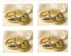 United States 44¢ Wedding Rings Postage Stamp #4397 x 100 singles