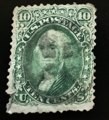 U.S. 1861 10c Washington -Scott #68