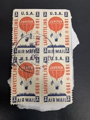 Estate Find Vinatge 7cents Jupiter Stamps Lot Of 4
