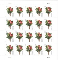 Forever Stamps Celebration Boutonniere – 2 Sheets, 40 Postage Stamps for Collect