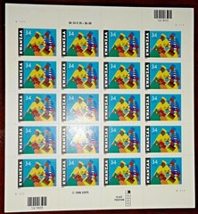 Three Panes x 20 = 60 of KWANZAA 34¢ African-American Holiday US Stamps USA 3548
