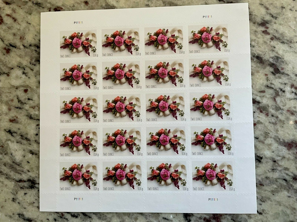 2020 #5458 Garden Corsage 2 oz Forever Wedding Celebration Pane of 20