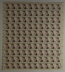 US SCOTT 1860 PANE OF 100 RALPH BUNCHE STAMPS 20 CENT FACE MNH