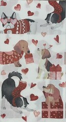 TWO Individual Paper Dinner Decoupage Napkins VALENTINe’s/Love/Dachshund/dogs