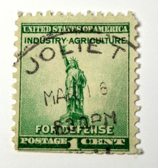 1 cent Industry and Agriculture 1940 For Defense Stamp Scott # 899