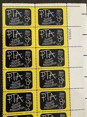 1972 US Scott #1463, 8c Parent Teacher Association (PTA) Stamps, MNH Block of 20