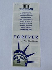 US SCOTT 4519b PANE OF 18 LADY LIBERTY & AMERICAN FLAG FOREVER STAMPS MNH