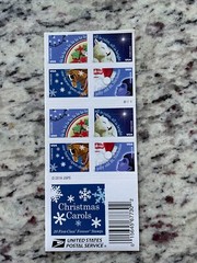 Christmas Carols Holiday Stamps Sleigh St. Nicholas